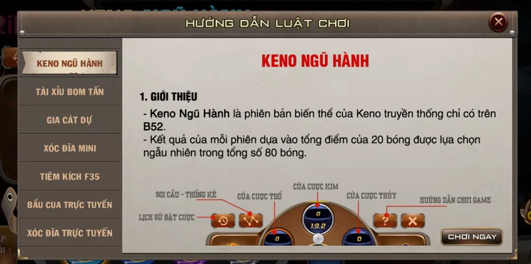 Khám Phá Thế Giới Quay Số Keno Mini Tại RikBet Nơi Cơ Hội Đổi Đời Luôn Mở