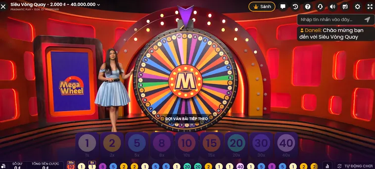 Vòng Quay May Mắn Mega Wheel Live Tại RikBet Cơ Hội Nhân Thưởng Khổng Lồ