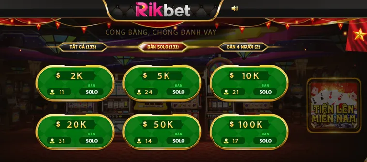 Trải Nghiệm Tiến Lên Miền Nam Tại RikBet Đẳng Cấp Nhất Thị Trường